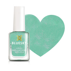 Bluesky Kids körömlakk - Turquoise Splash, Türkiz zöld. Easy Peel Off, nem mérgező vízbázisú, nem sikló körömlakk gyerekeknek 5 ml