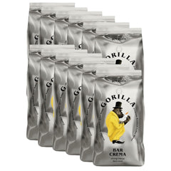 Boabe de cafea Gorilla Espresso Bar Crema - 12 pachete a câte 1000g fiecare