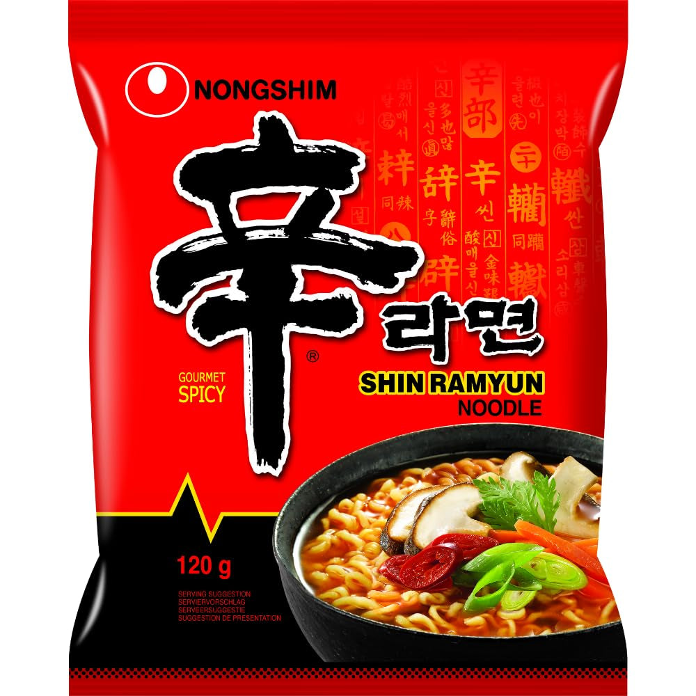 Nongshim - Shin Ramyun instant tészta - Több csomag (20 x 120 g) - A termék kialakítása eltérő lehet