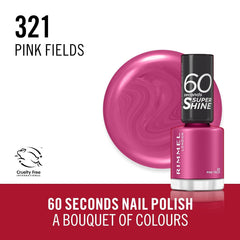 Rimmel 60 Seconds Super Shine körömlakk - 321 Pink Fiels