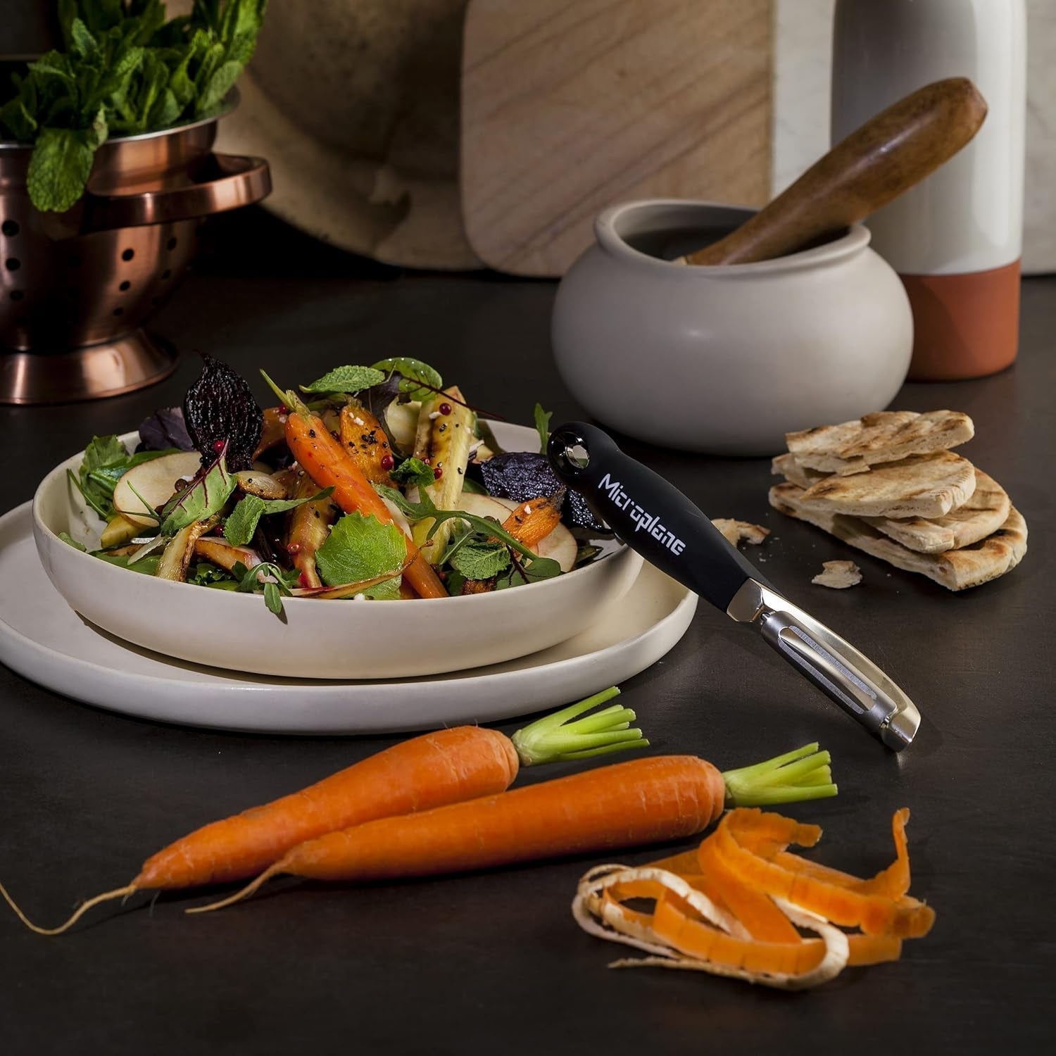 Naty Shop Microplane Professzionális duplapengés rozsdamentes acél kétkezes hámozó