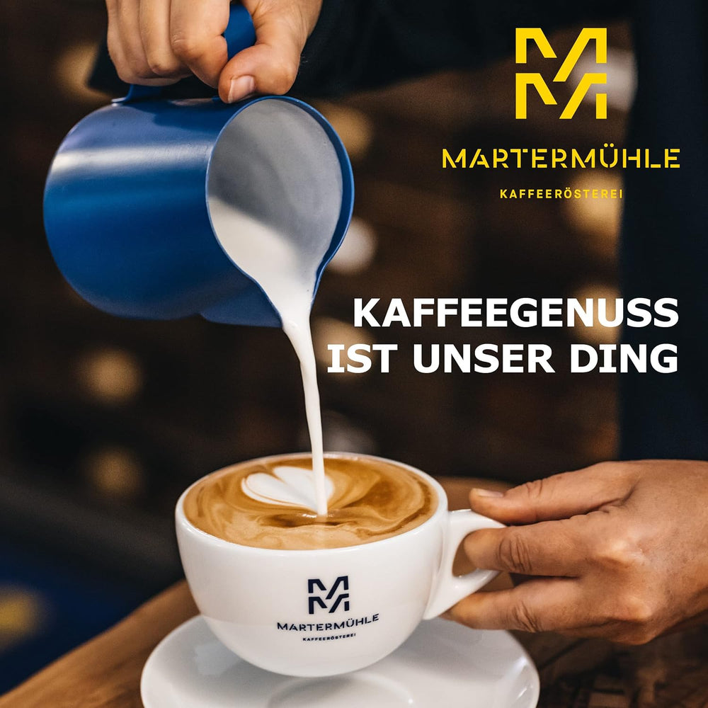 Martermühle Santos Kaffeebohnen 1kg mild I Arabica I Aromen: Mandel, Süssliche Milde I Ganze Kaffee-Bohnen schonend geröstet, säurearm