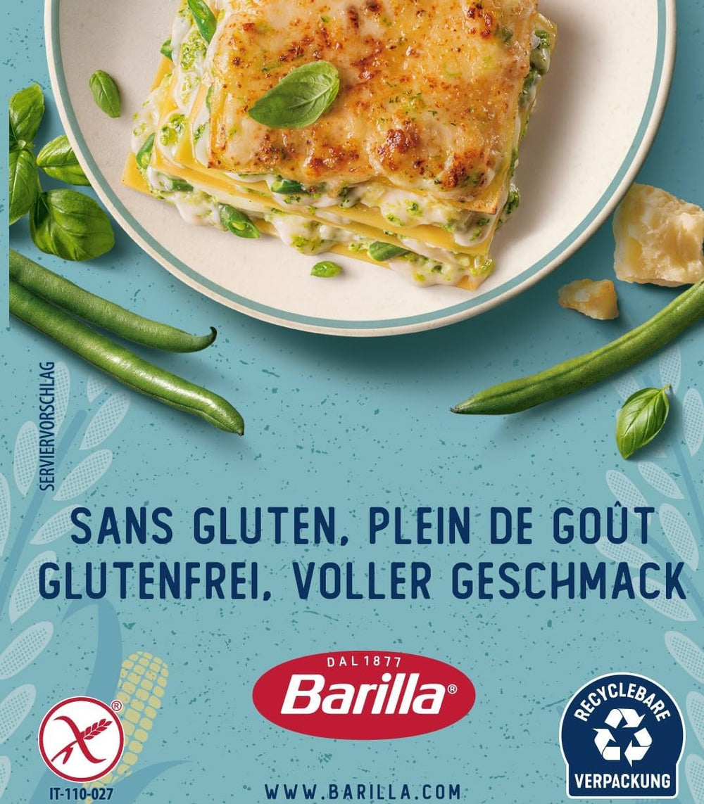 Barilla Penne Rigate gluténmentes tészta finom kukoricából és rizsből - tökéletes cöliákiában vagy gluténérzékenységben szenvedőknek (14 x 400g)
