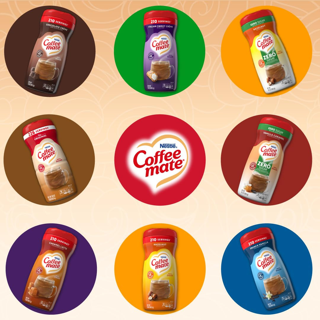 Coffee-Mate vanília karamell, cukormentes porított kávékrém, Kaffeesahne por - vanília karamell - OHNE ZUCKER! az USA-ból