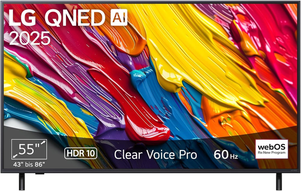 Televizor LG 43QNED82A6B, 43 inch (109 cm), 4K, QNED AI (procesor α7 Gen8 4K AI, webOS 25, 60Hz) [Anul modelului 2025]