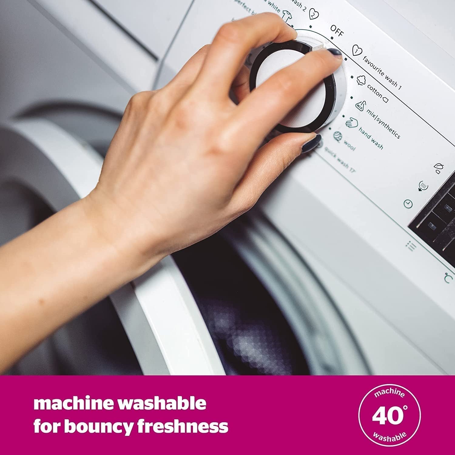 Pernă Silentnight Ultrabounce, alb, microfibră, alb, pachet de 2 Perne standard Naty Shop