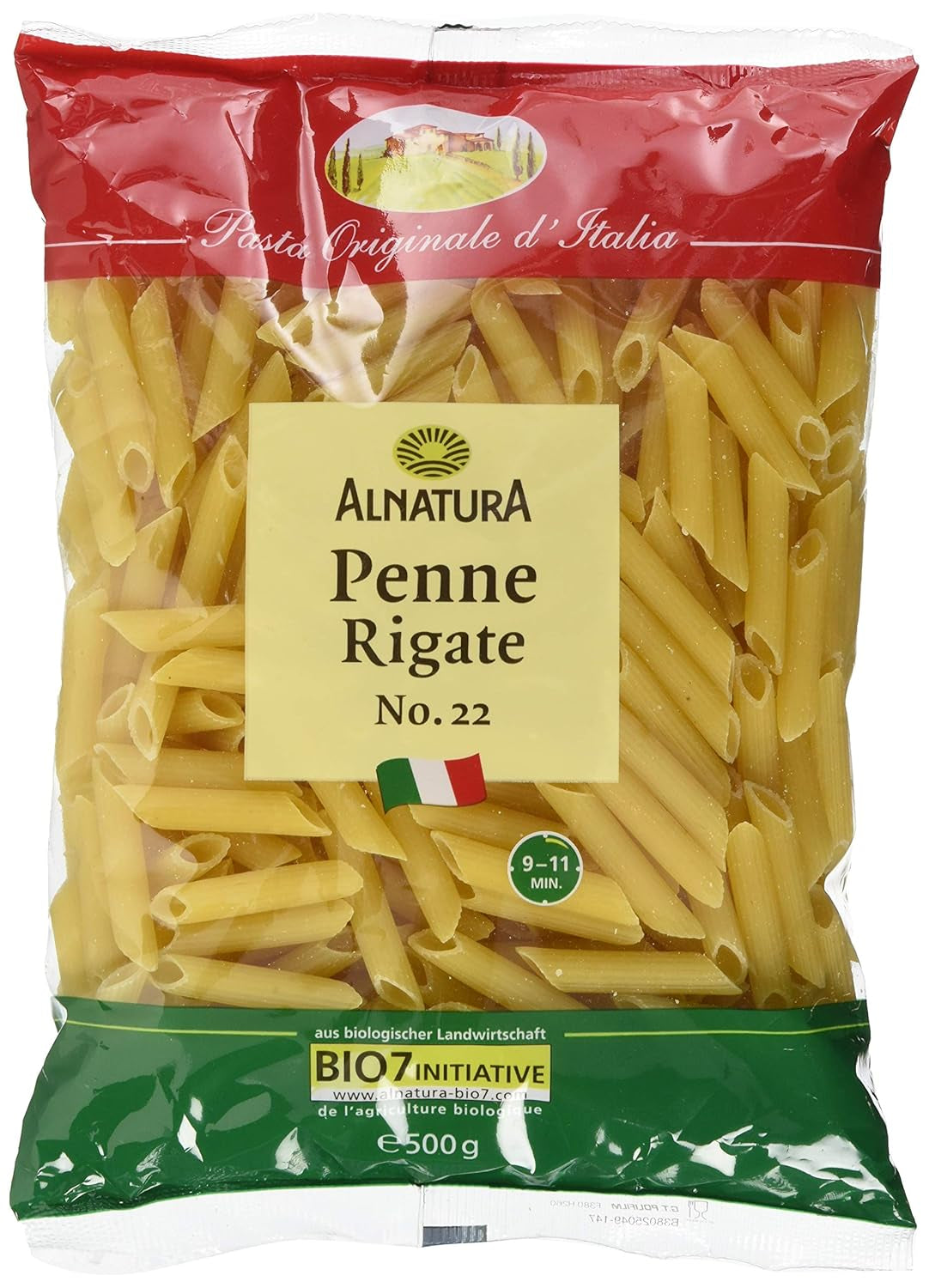 Biotészta Penne Rigate, 500g
