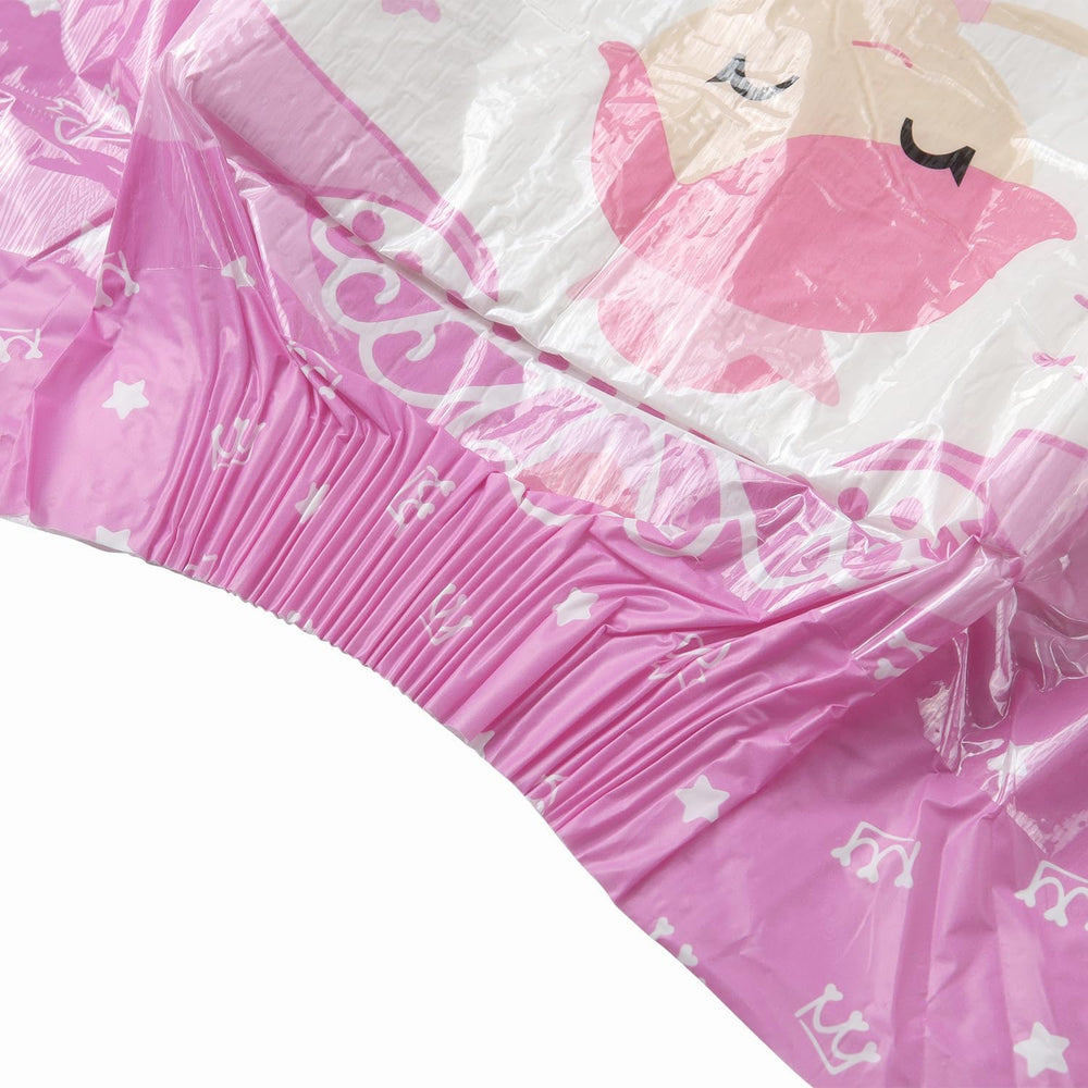 CutiePlusU felnőtt pelenkák, 10 darab, eldobható inkontinencia bugyi lepedővel nőknek és férfiaknak, maximális nedvszívó képesség éjszaka - kis hercegnő (nagy méret 94-119 cm)