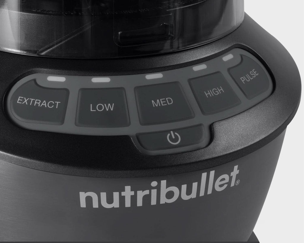 Nutribullet Full Size Blender, Elektrischer Mixer, Multifunktionaler Stabmixer, Professioneller Mixer, 1000 Watt Leistung, 1,6L Becher, Grau, NBF450DG Bucatarie Naty Shop