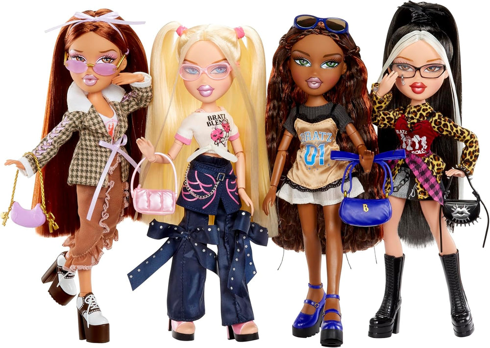 Bratz Stylin' Cloe - Păpușă la modă cu tricou personalizabil, include accesorii, jucărie drăguță pentru fete