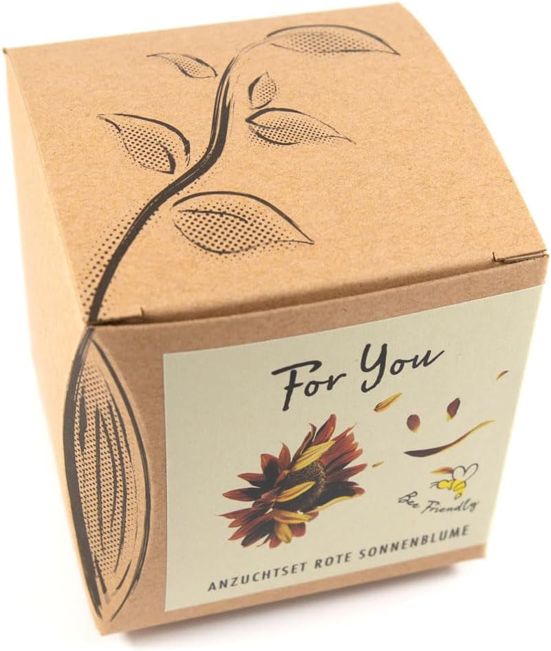 Plant Grow Gift Kit - Sunflower Sunset, cserepekkel, szubsztrátummal és termesztési útmutatóval