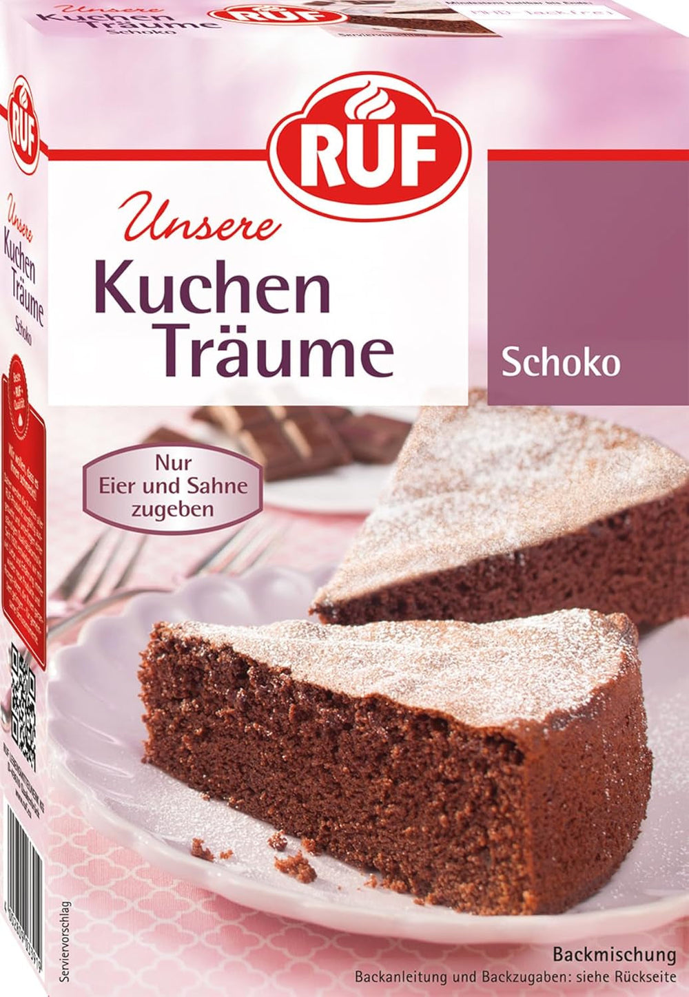 RUF Kuchen Träume Zitrone, Zitronenkuchen Traumhaft Einfach, Mit Powderzucker, Backmischung Für Einen Himmlisch Luftig Lockeren Kuchen Naty Shop Schokoladenkuchen