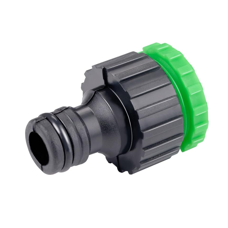 Furtun flexibil de grădină Kinzo 20 m – incl. accesoriu furtun – Furtun flexibil cu cap de pulverizare cu 7 poziții de pulverizare – Plastic – Verde/Gri