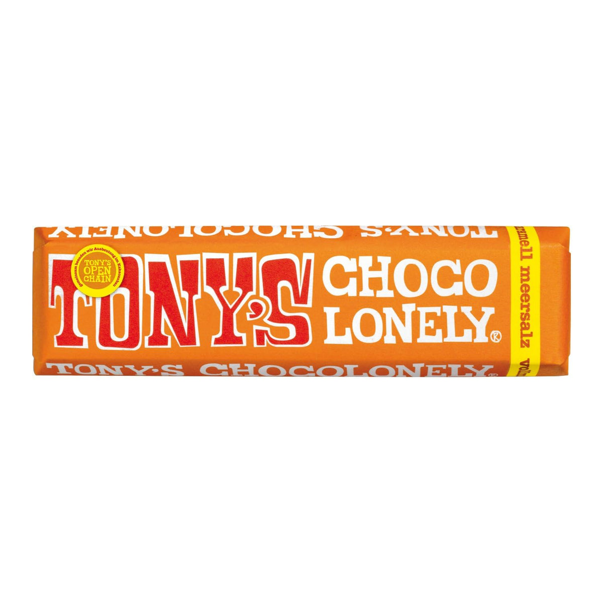 Tony's Chocolonely, tejcsokoládé karamellel és tengeri sóval 47g