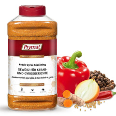 Prymat Gyros Gewürzmischung 900g – aromás, fűszeres keverék döner, kebab, csirke, bárány és grill ételekhez – ideális mediterrán húsételek grillezéséhez, sütéséhez és fűszerezéséhez