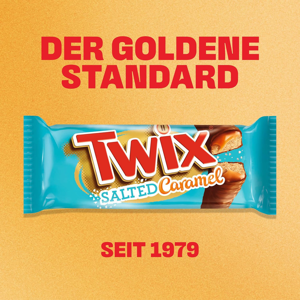 Twix sózott karamell csokoládészeletek | Tömeges csokoládécsomag | 30 db dupla rúd (30 x 46 g)