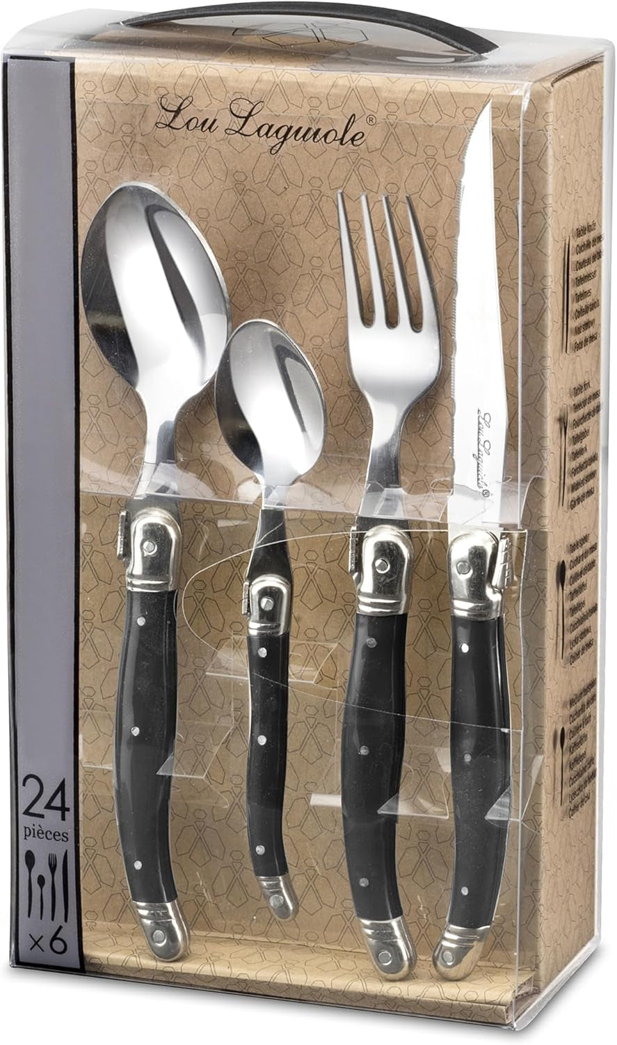 LOU LAGUIOLE TRADITION Steak evőeszköz készlet 24 részes Kitchen Naty Shop