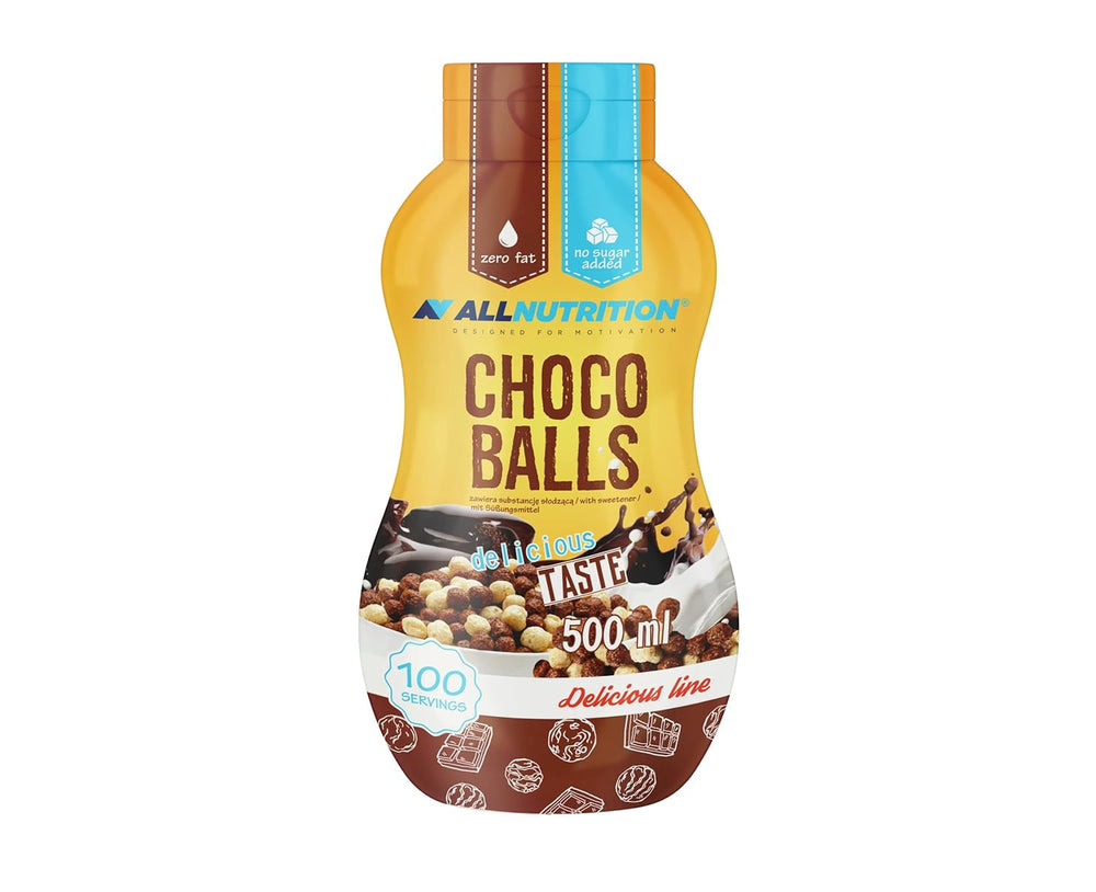 To all -nutrition Sase dulci - Sirop zahăr -Free Sweet Sos cu Indulcitori Naty Shop 500 Ml (1Er Pack) Choco Balls