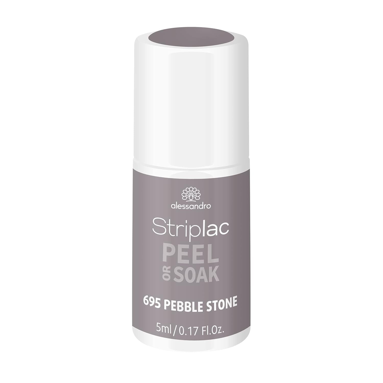 alessandro Striplac UV-Nagellack Flat White – Schonend und langanhaltend – Einfache Entfernung dank Peel-Off-Technologie – Vegan und tierversuchsfrei – 8 ml