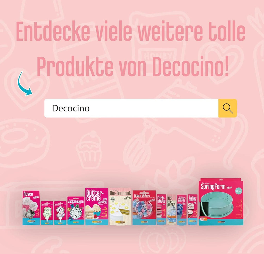 DECOCINO Organic Sprinkle Pearls - 60 grame - Sprinkles din dextroză organică Sprinkles Naty Shop