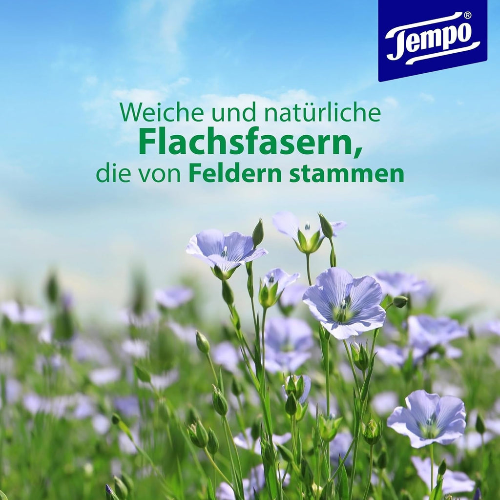 Tempo Șervețele umede de toaletă Natural Skin Balance -16 pachete a câte 42 de șervețele - Cu pantenol și extract din plante - Înlăturabile