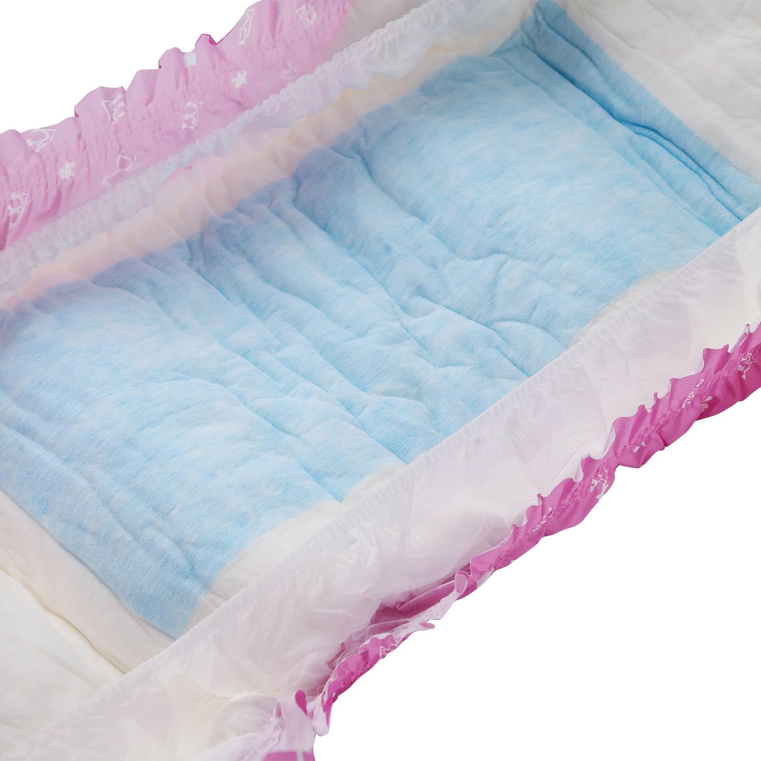 CutiePlusU felnőtt pelenkák, 10 darab, eldobható inkontinencia bugyi lepedővel nőknek és férfiaknak, maximális nedvszívó képesség éjszaka - kis hercegnő (nagy méret 94-119 cm)