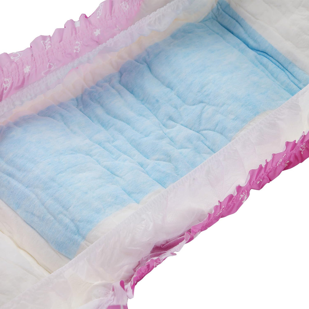 CutiePlusU felnőtt pelenkák, 10 darab, eldobható inkontinencia bugyi lepedővel nőknek és férfiaknak, maximális nedvszívó képesség éjszaka - kis hercegnő (nagy méret 94-119 cm)