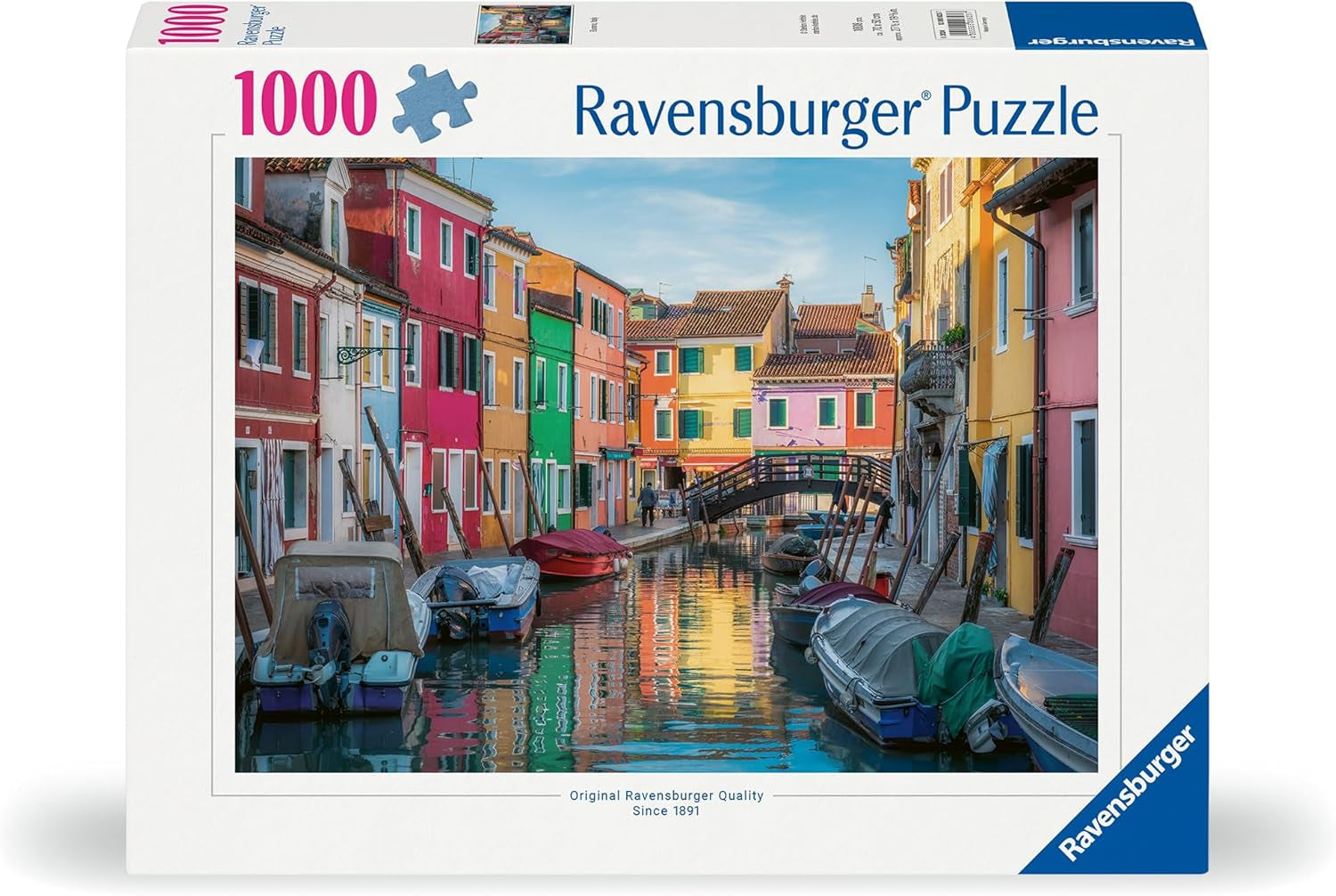 Ravensburger Puzzle 12000623 - Burano în Italia - puzzle jigsaw de 1000 de piese pentru adulți și copii de peste 14 ani, Puzzle Naty Shop