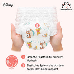 Amazon márka: Mama Bear Disney pelenkák, 5-ös méret (12-17 kg) - Havi doboz, fehér, 140 darab (2 70 darabos csomag)