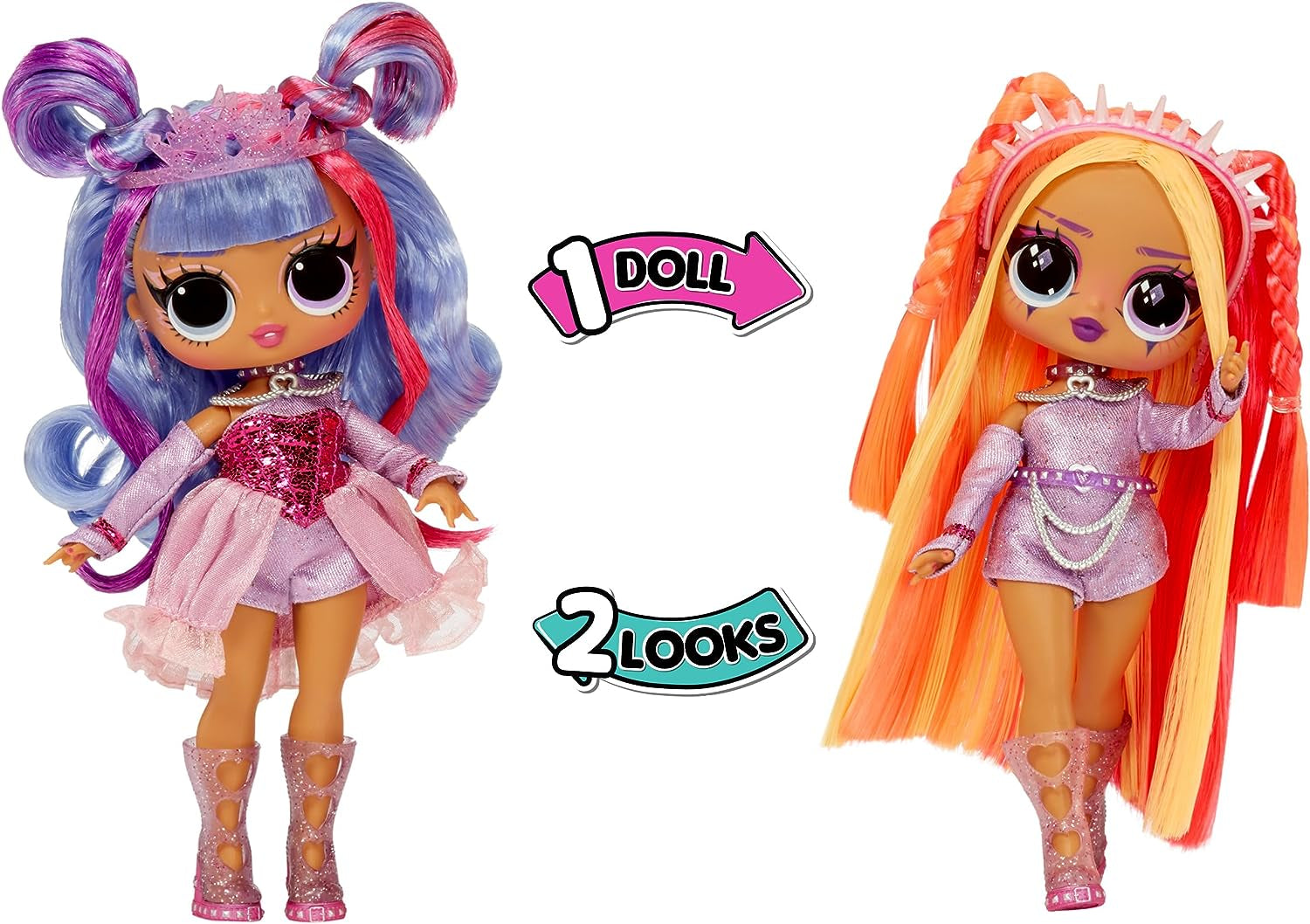 LOL Surprise Tweens Surprise Swap Series - Buns-2-Braids Bailey - Păpușă la modă cu peste 20 de surprize, inclusiv cap de styling și accesorii și ținute fantastice - pentru copii cu vârsta de 4 ani și peste