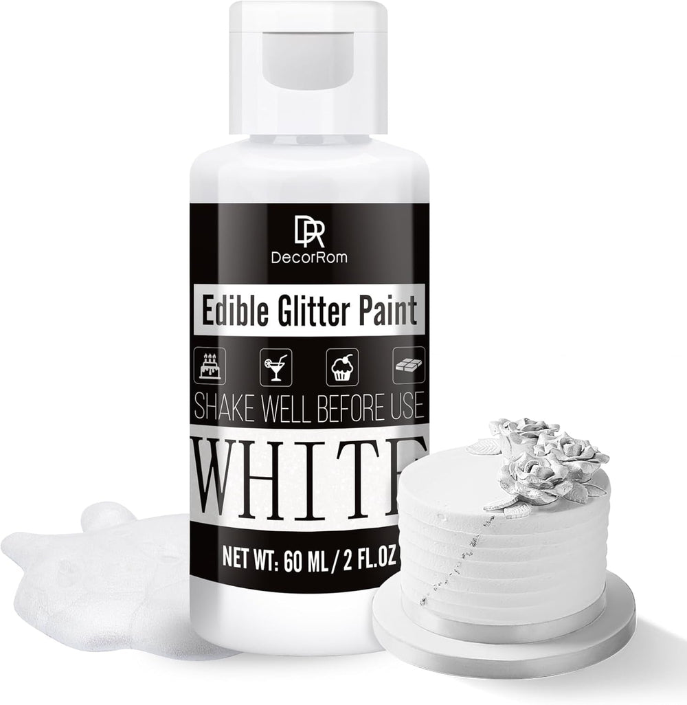 Sclipici comestibil lichid - 6 culori colorant alimentar metalic cu sclipici pentru decorarea torturilor, copt, brioșe - Pudră metalică comestibilă cu sclipici lichid pentru biscuiți DIY, fondant, prăjituri