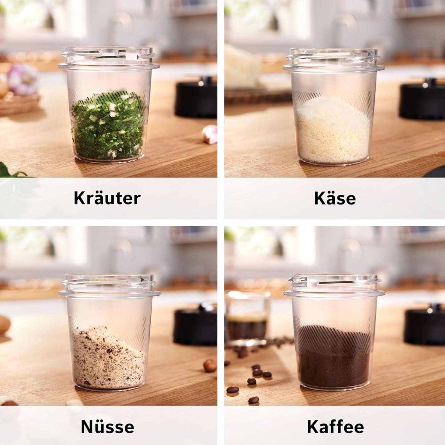 Bosch Standmixer Vitapower Serie 4 MMB6177S, Edelstahl-Klingen Made in Germany, 1,5L Thermosafe Glasbehälter, 0,6L To-Go-Flasche, Stopfer, Universalzerkleinerer, 30 000 E/perc, 1200 W, Shop Silver Kitchen Naty