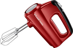 Russell Hobbs Handmixer [Handrührgerät] Desire Rot (5 Geschwindigkeitsstufen+Turbofunktion, 2 Spülmaschinengeeignete Rührbesen & Knethaken, Auswurftaste, Aufrechte Parkposition) Handrührer 24670-56 Handrührer 24670-56 Handmiingxsire Bucatarie Natyre