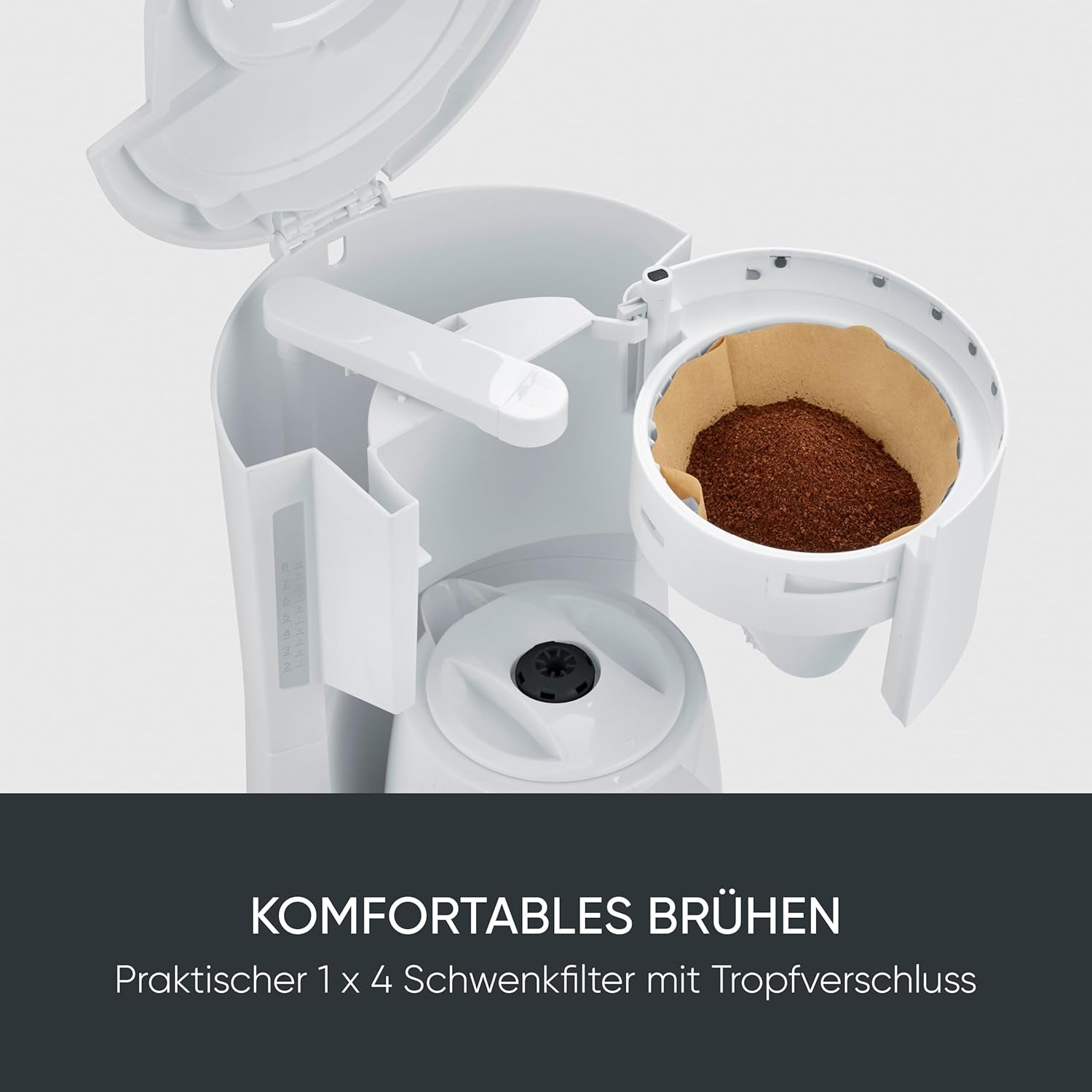 Espressor Severin cu filtru și 2 carafe termice, espressor cu capac, turnare fără picurare, menținere lungă a temperaturii, oprire automată, 1000 W, aprox. 1 litru, alb, KA 9309