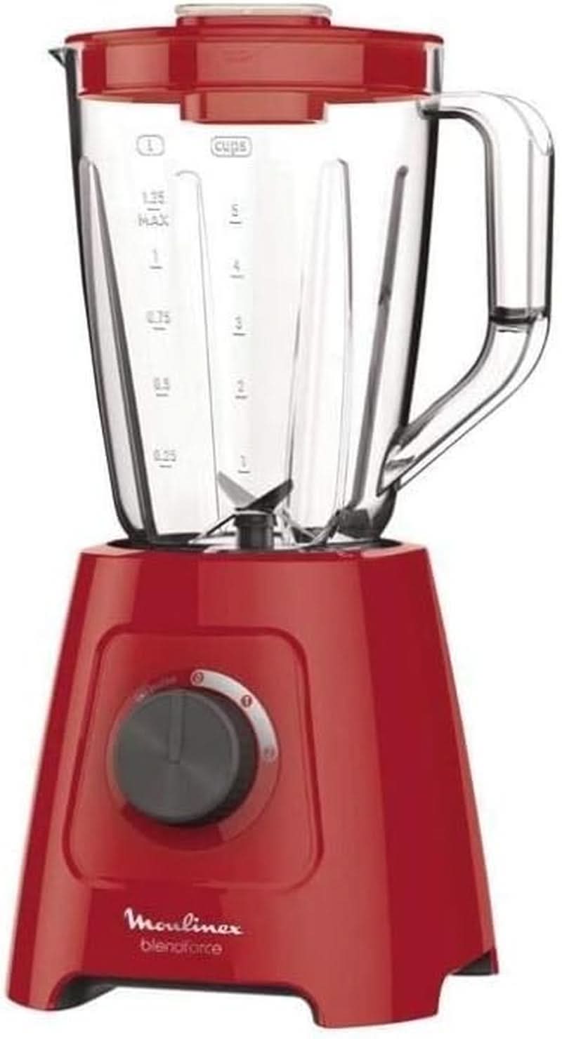 Blendforce-Mixer, 600 W, 2 Geschwindigkeiten+Pulsfunktion, 2 L Gesamtkapazität, Intelligentes Schließsystem, Einfache Reinigung, Luftkühlung, 3 Minuten Kontinuierliches Mischen LM420510 Mama si Copilul Naty Shop