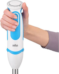 Braun Stabmixer MQ 5260WHBL Stabmixer – Multiquick 5 Vario Pürierstab Mit Edelstahl Mixfuß Und Spiralschneider, 1000 Watt, Inkl. Umfangreiches Zubehör-Set, Weiß/Blau Anya és Gyermek Naty Shop