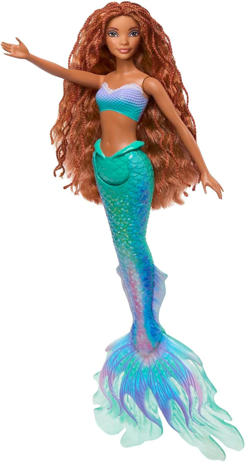 Păpușa Mattel Disney Ariel - Mica Sirenă, inspirată de filmul Mica Sirenă, jucărie sirenă, poziționabilă, cadouri Disney, jucărie pentru vârste de 3 ani și peste, HLX08