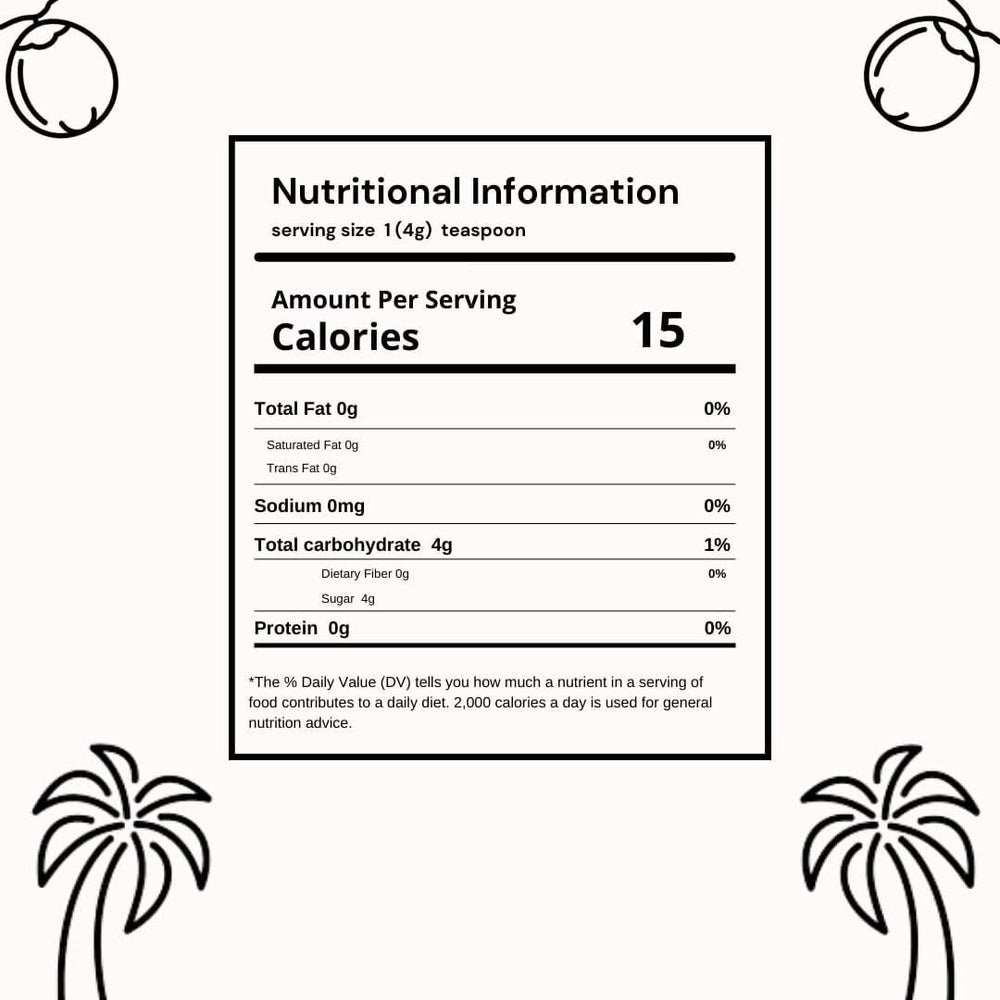 SVATV Barna pálmacukor por, 227 gramm Sweeteners Naty Shop