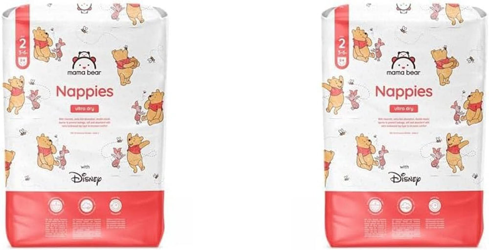 Pelenkák Mama Bear Disney Ultra Dry 4-es méret (8-14 kg), fehér, 84 db (1 csomag)