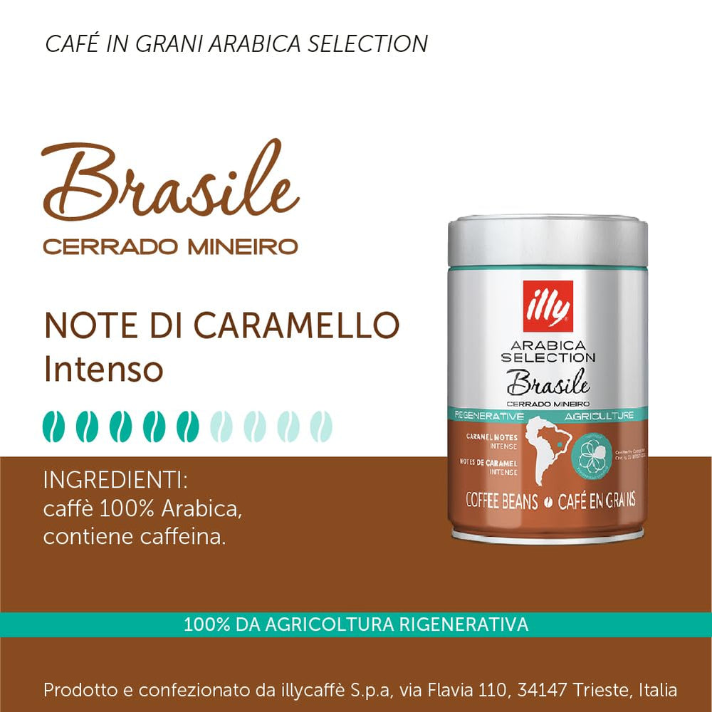 Boabe de cafea Illy Arabica Selection Brazil, 250 g