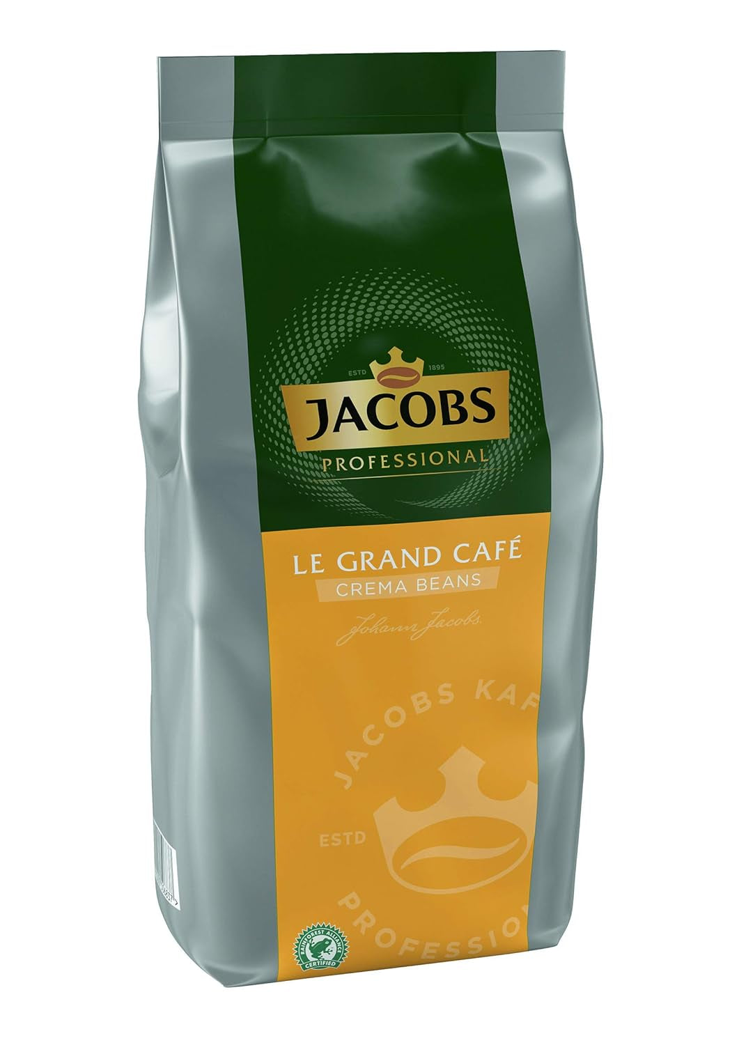 Jacobs Professional Le Grand Café krém, egész szemes kávé 1 kg, enyhe, intenzitás 2/5 Coffee Naty Shop