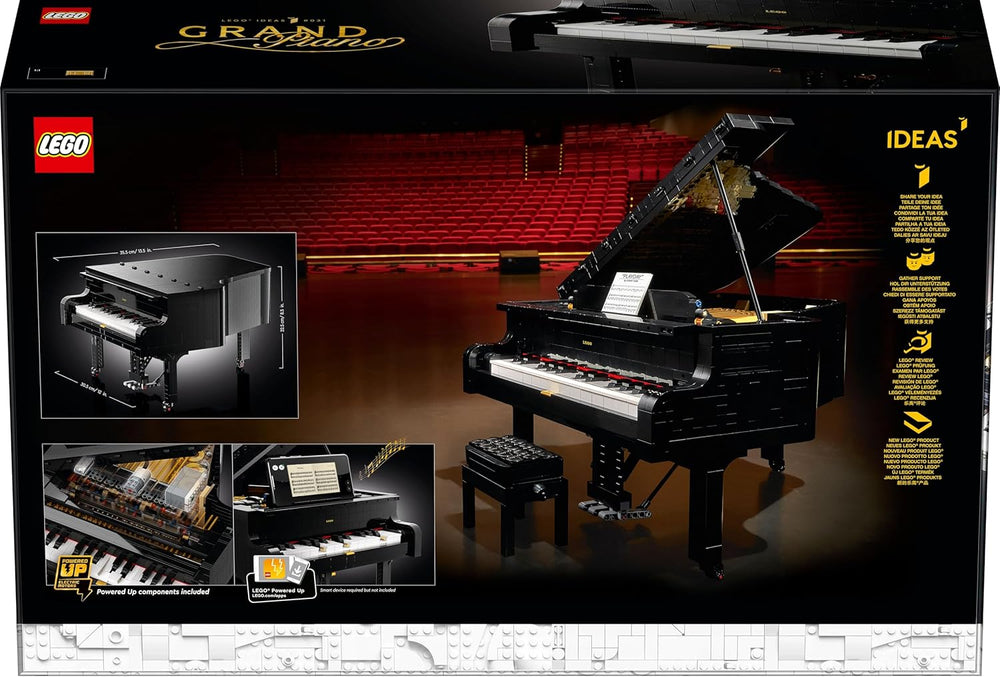 LEGO Ideas koncertszárny (21323); Bauset; Ihr eigener Konzertflügel; tolles Modellbauprojekt becsült Pianisten, Musiker, Musikliebhaber oder Bastler (3.662 Teile)