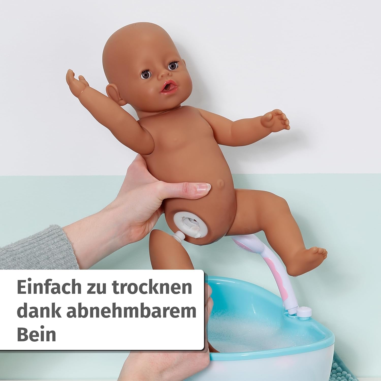 BABY Born Eva 43Cm, păpușă cu 10 funcții și accesorii, pentru copii de la 3 ani, funcționează fără baterie, păpușă mare 43Cm, 836408 Zapf Creation Papusi Naty Shop