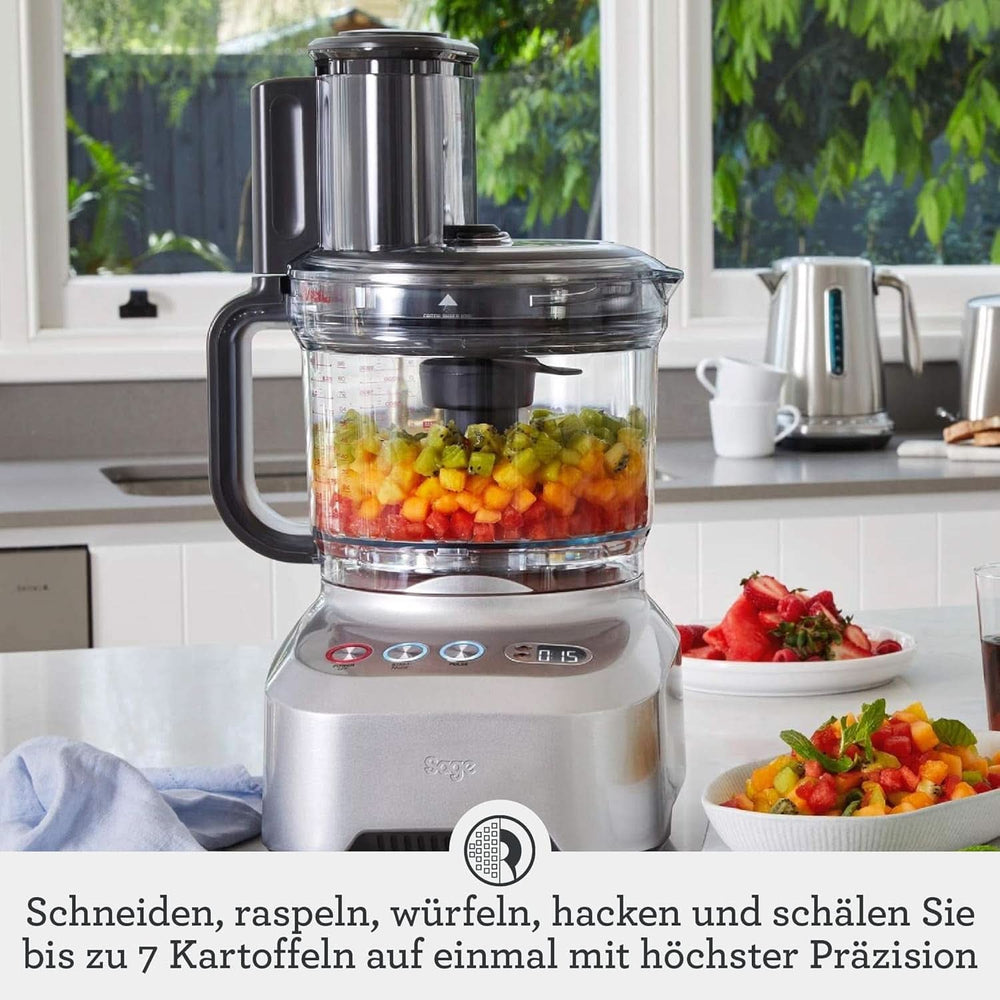 Sage Appliances SFP820 the Kitchen Wizz Peel Und Dice, Küchenmaschine, 2000 Watt Mother and Child Naty Shop