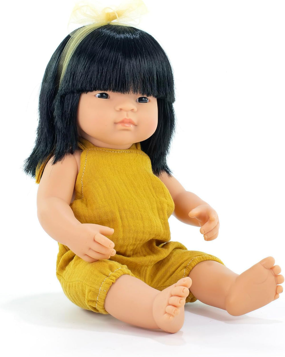 Miniland Puppe, 38cm, europäisches Mädchen mit Vitiligo. In Spanien hergestellt. Anatomisch korrekt. My Friend & Me Collection