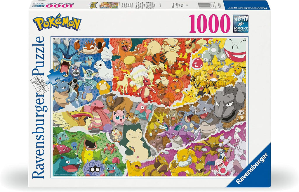 Ravensburger Puzzle 12000832 - Pokémon Adventure - puzzle jigsaw Pokémon de 1000 de piese pentru adulți și copii de peste 14 ani Puzzle Naty Shop Sofisticare jucăușă