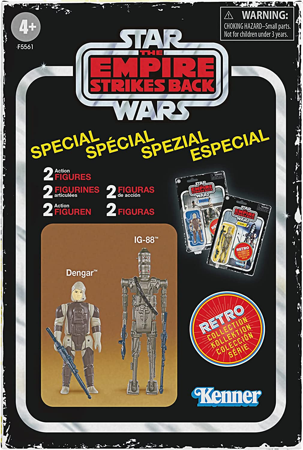 Star Wars Retro Collection Special Bounty Hunter Double Pack Dengar & IG-88, figuri mari de 9,5 cm pentru Star Wars: The Empire Strikes Back Action figures Naty Shop
