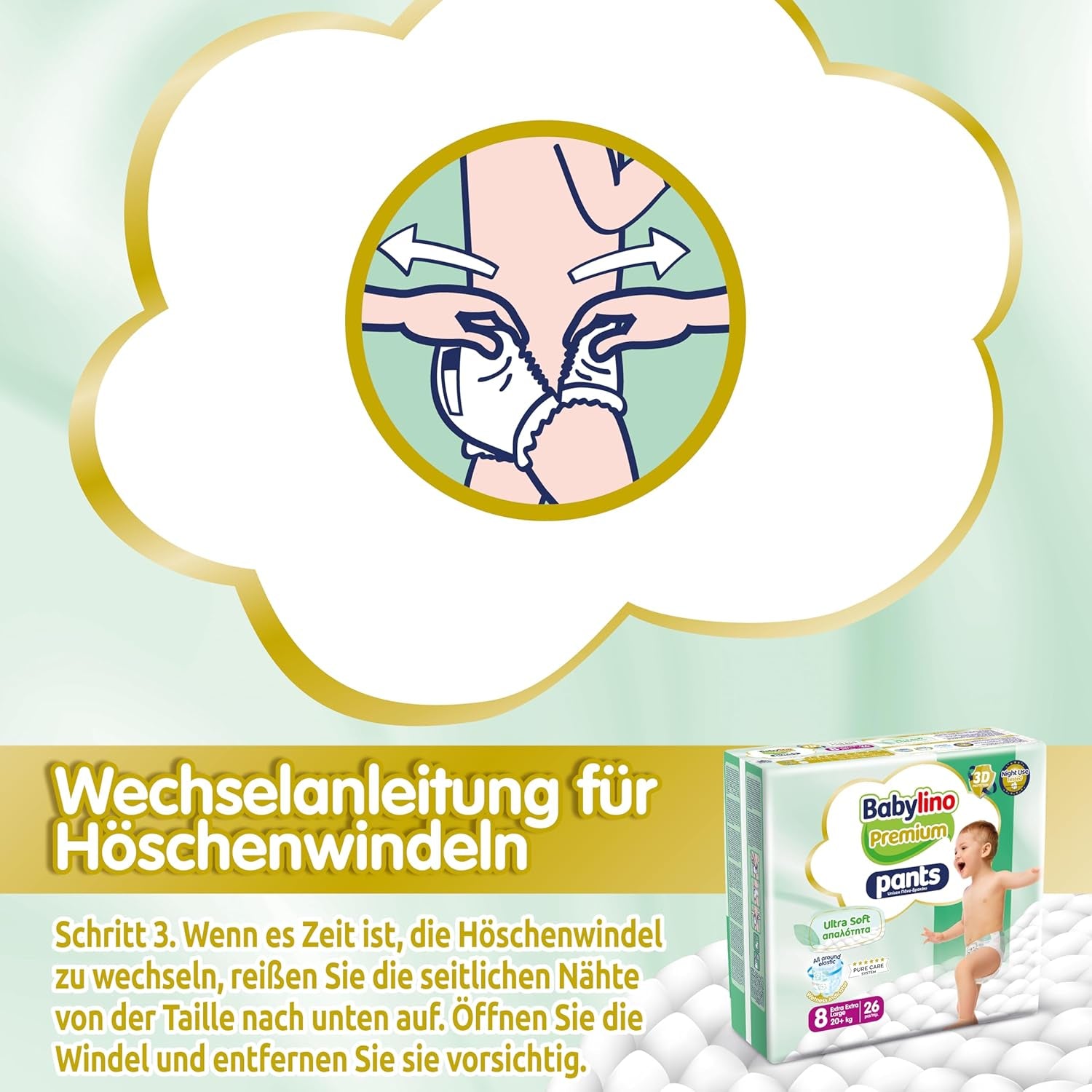 Prémium 8-as méretű nadrág Ultra-Soft szűrővel, XXL (20+ kg), 26 darab