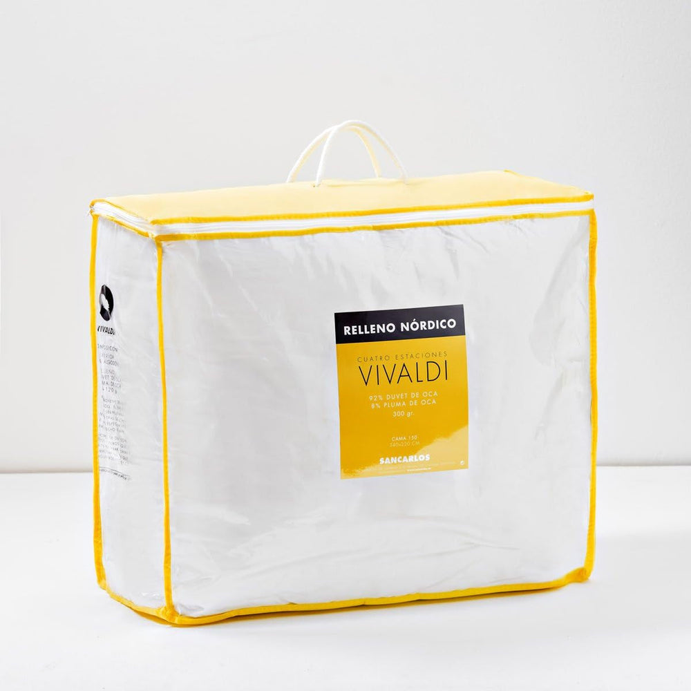 Sancarlos - Vivaldi, paplan 4 évszak libatollból, 180 + 120 G/M², 220 X 220 cm, fehér (fehér) Paplanok és paplanok Naty Shop