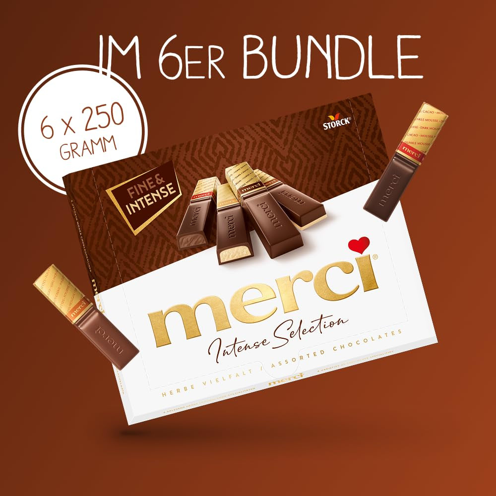 Finest Selection étcsokoládé fajta – 6 x 250g – Finomított étcsokoládé különlegességek – Töltött és töltetlen praliné